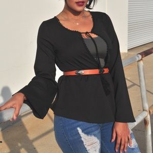Bell sleeve blouse:BOUTIQUE New with tags